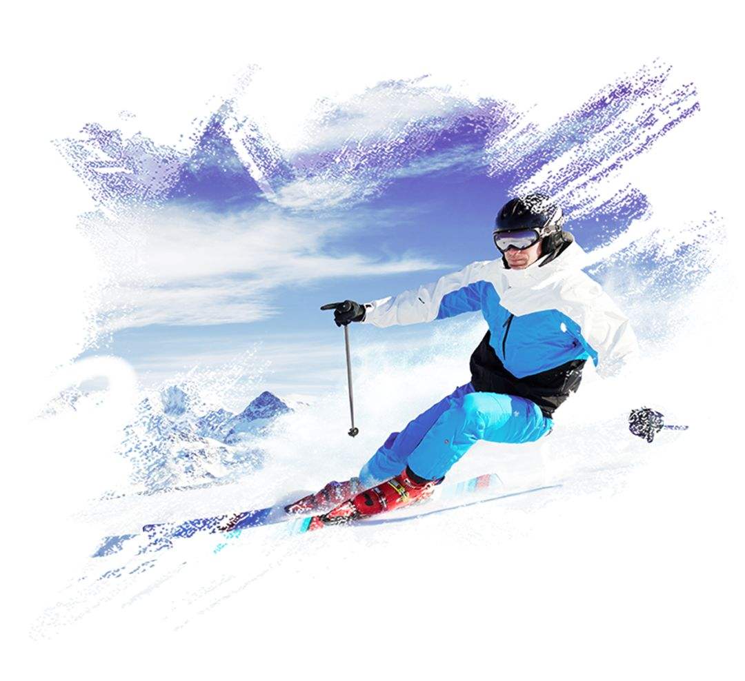 自由式滑雪的标志图片