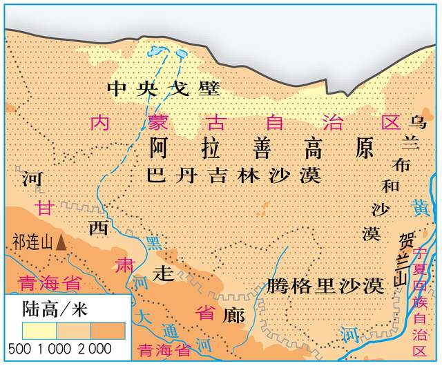 我国三大沙漠:塔克拉玛干沙漠,古尔班通古特沙漠和巴丹吉林沙漠