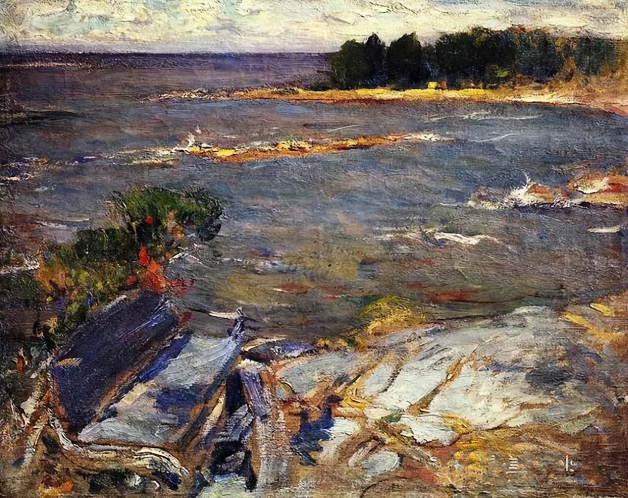 俄罗斯画家亚伯兰·埃菲莫维奇·阿尔希波夫风景油画作品