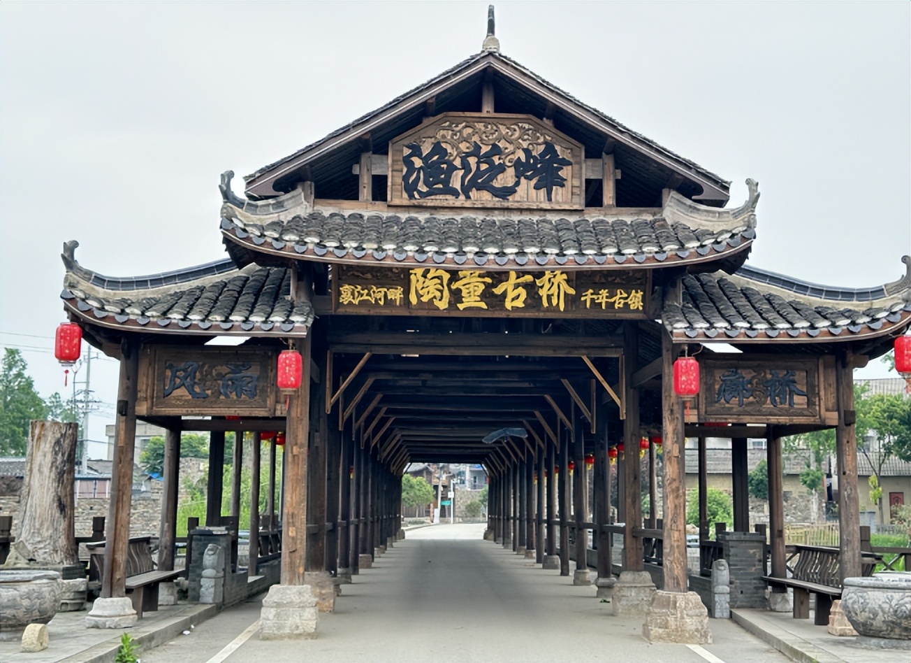 探村湖北仙桃|渔泛古村,这里有着沿陶董古河顺水而建的古街
