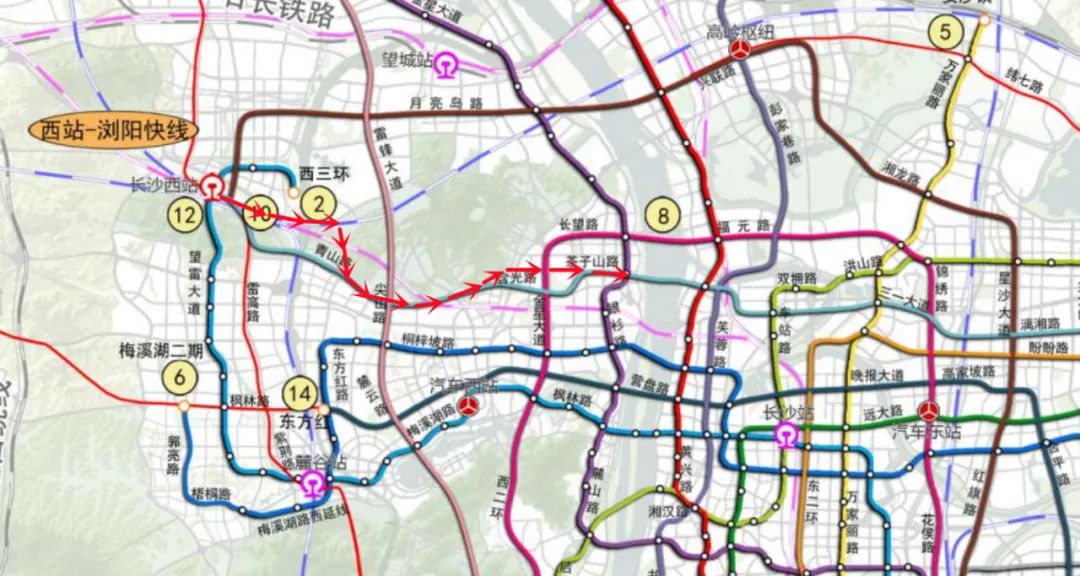 长沙地铁10号线不走含光路?又有最新走向!第4期规划有它吗?