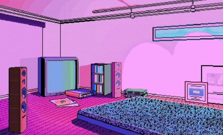 小众的蒸汽波装修风格,让你的家与众不同