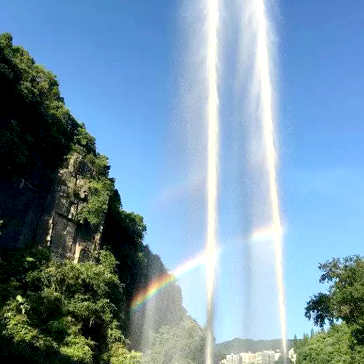 呐喊喷泉人工喊泉网红游乐设施!