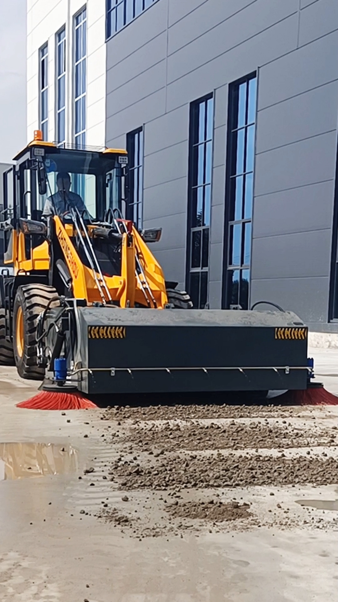 铲车清扫机装载机安装前进式扫路机 工程扫地车
