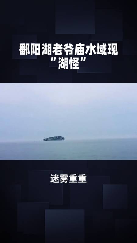 鄱阳湖老爷庙水域现湖怪