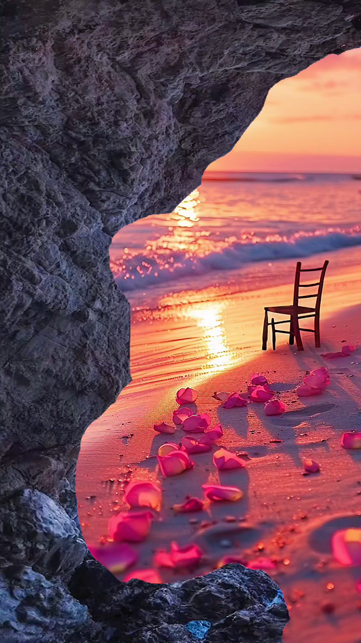 海边的晚霞.真是太美了.