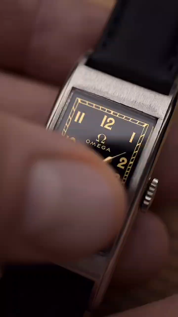 经典之作,1940年代欧米茄方形手表
