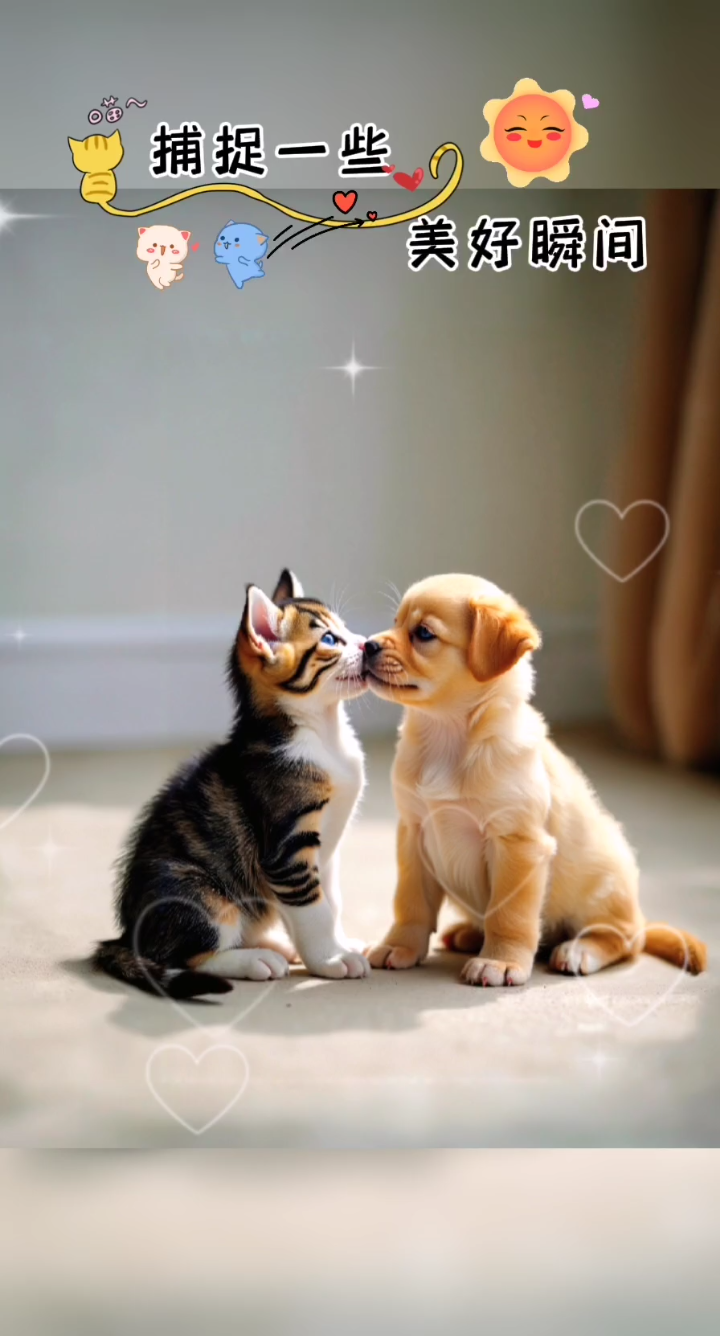 小猫咪和小狗好淼淼