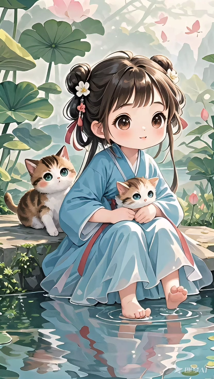 小猫少女卡通形象图片