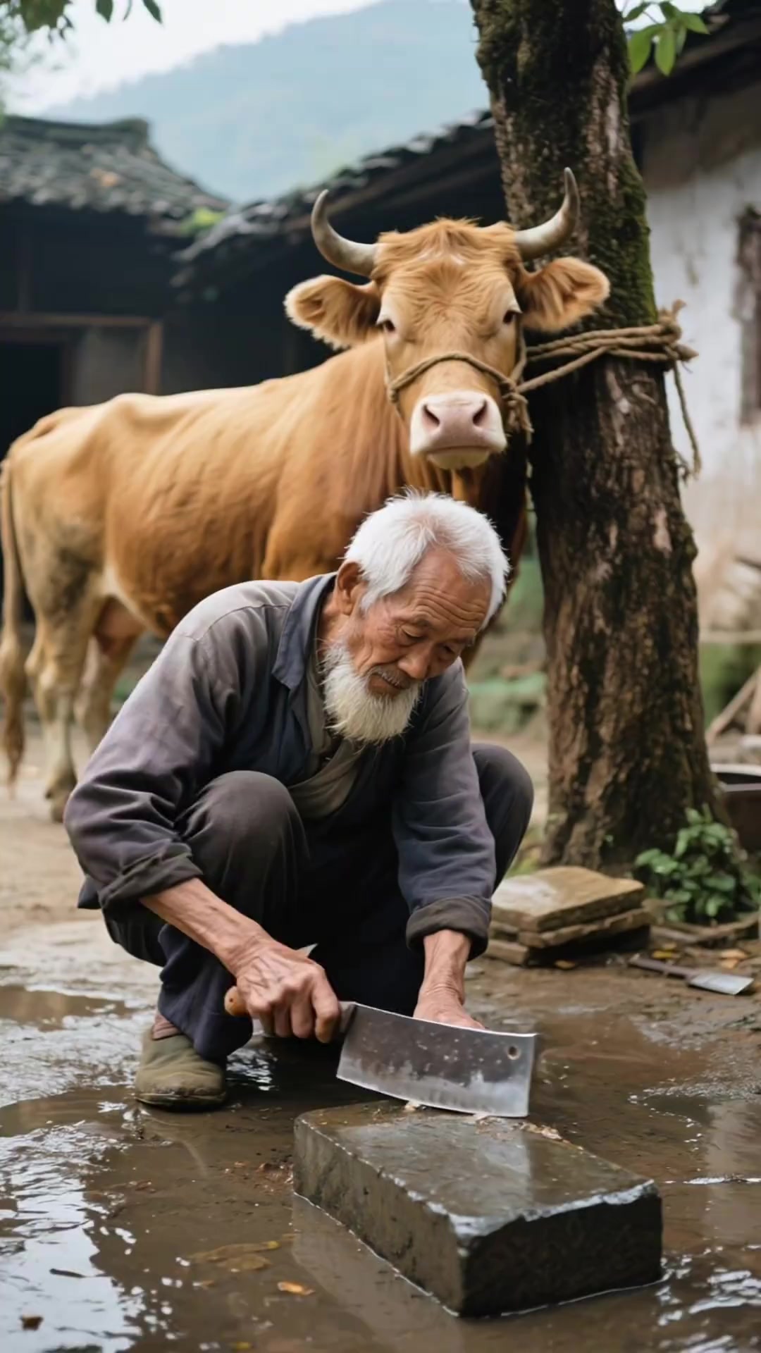 老黄牛报恩 老人 怀旧