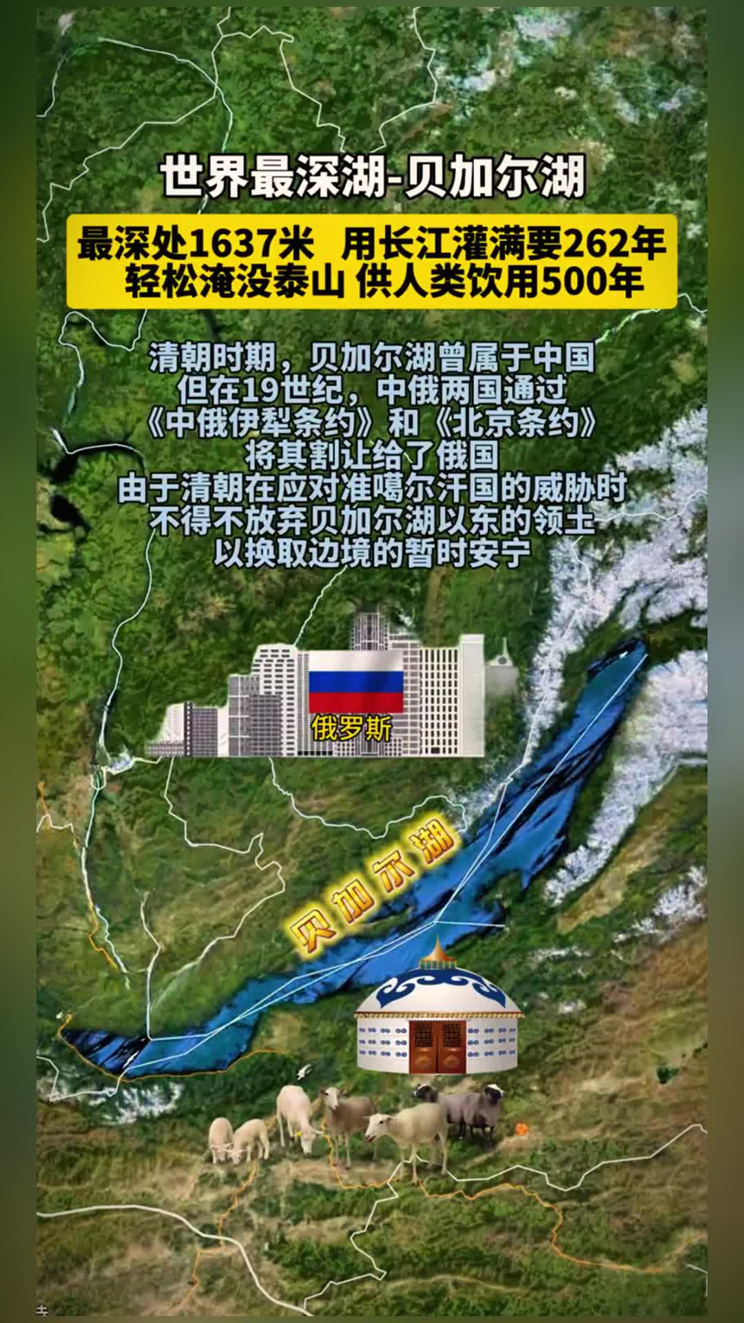 清朝时期,贝加尔湖曾属于中国!