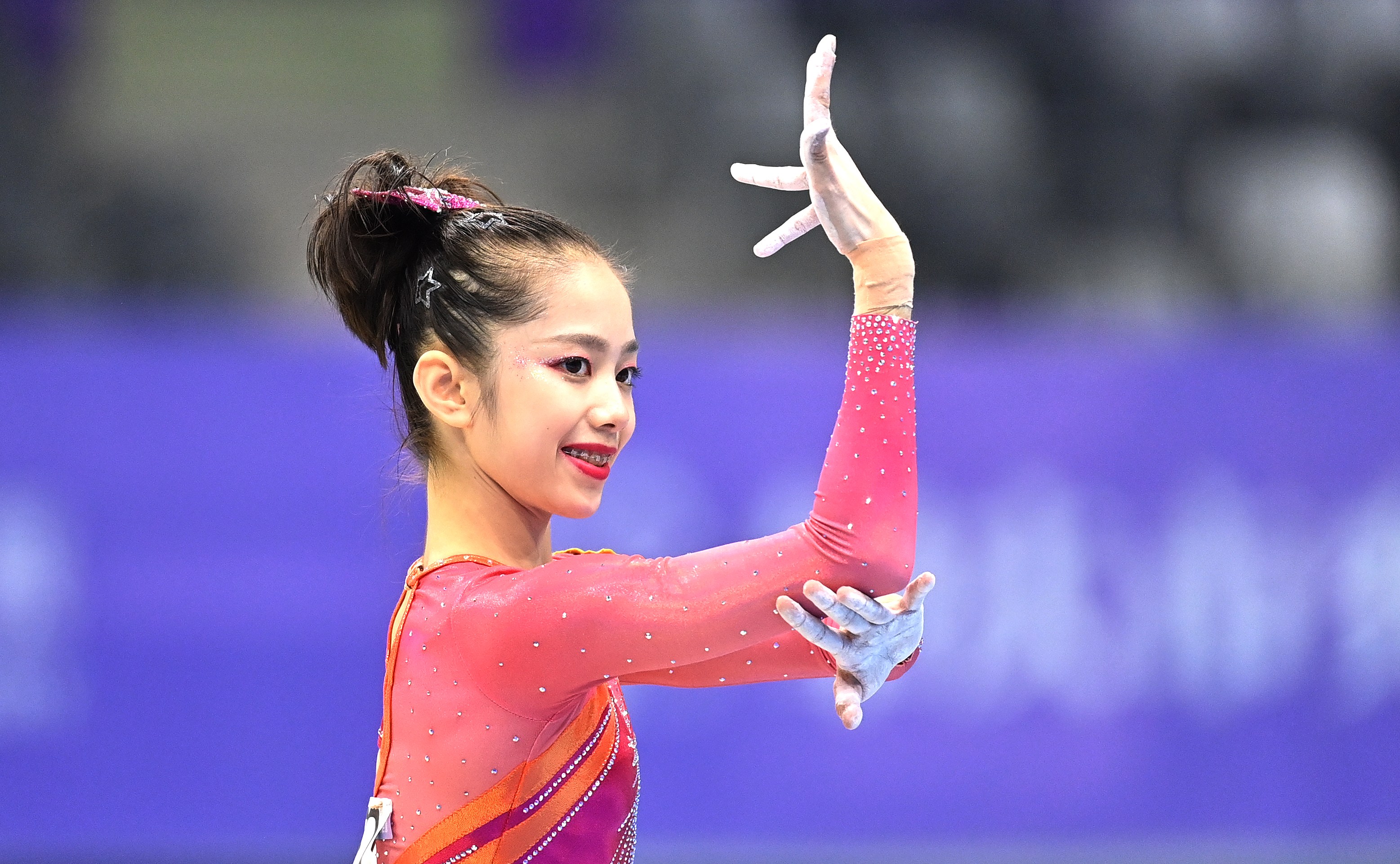 体操——全国锦标赛:韦筱圆夺得女子个人全能亚军