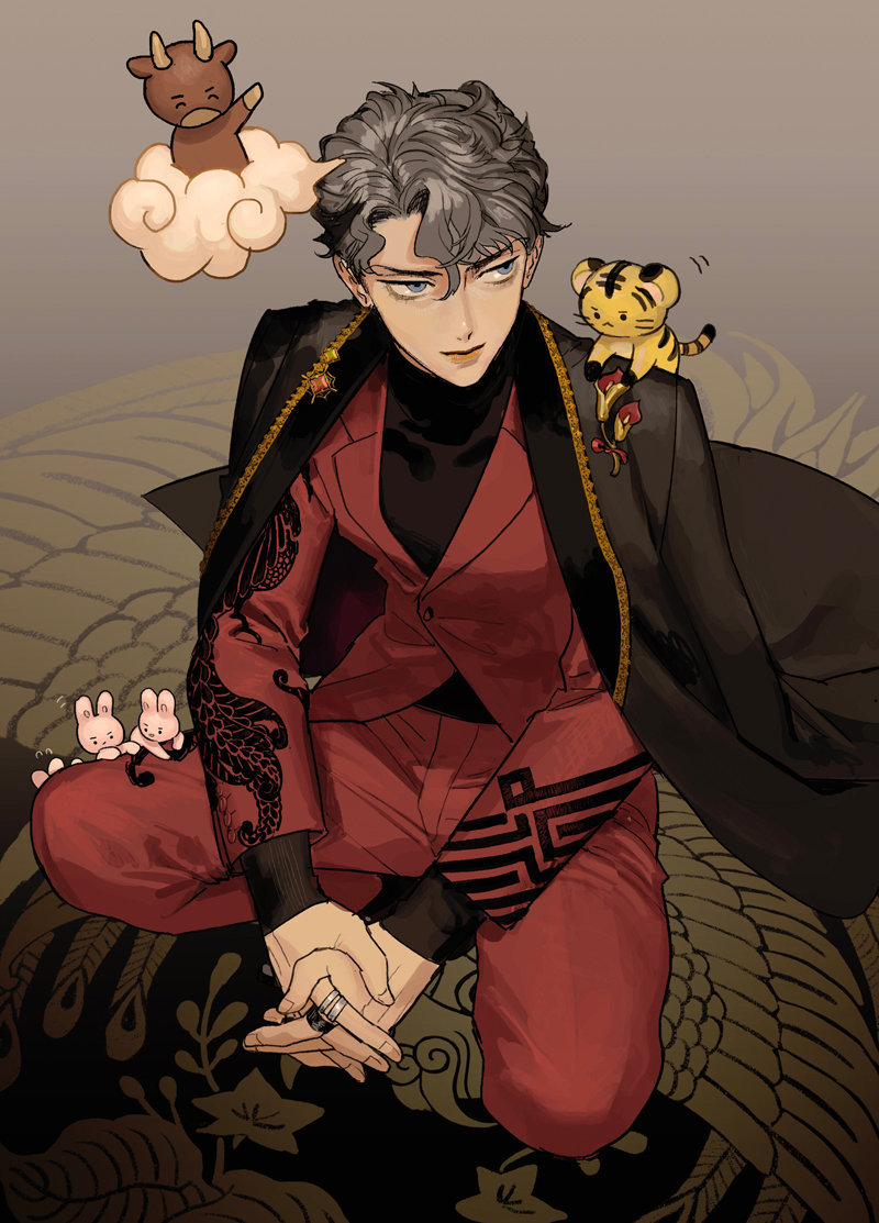 异域风情的美男子插画时代感和设计感都超强让人爱得很