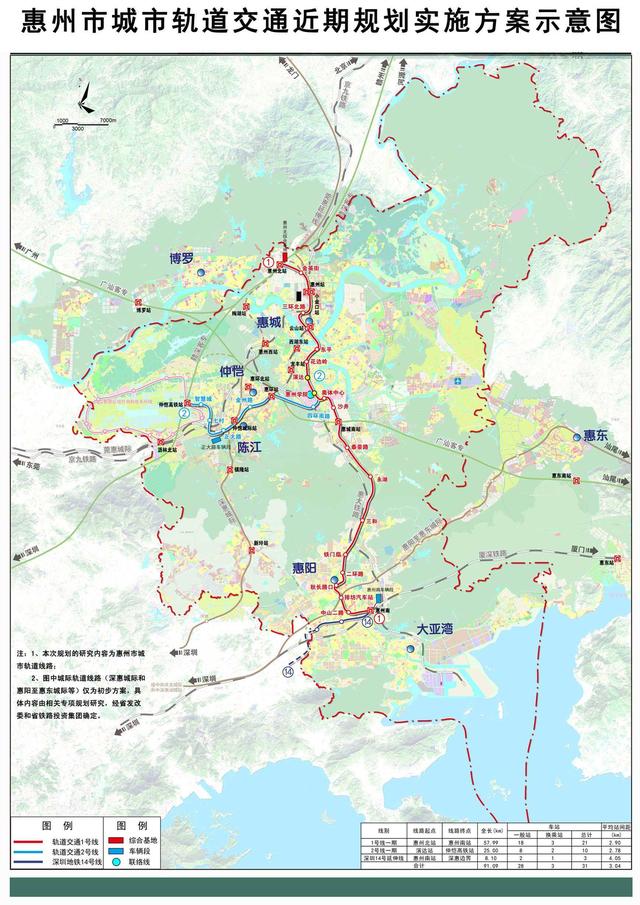 深圳地铁14号线:岗厦北枢纽～福田区～罗湖区～龙岗区～沙田站