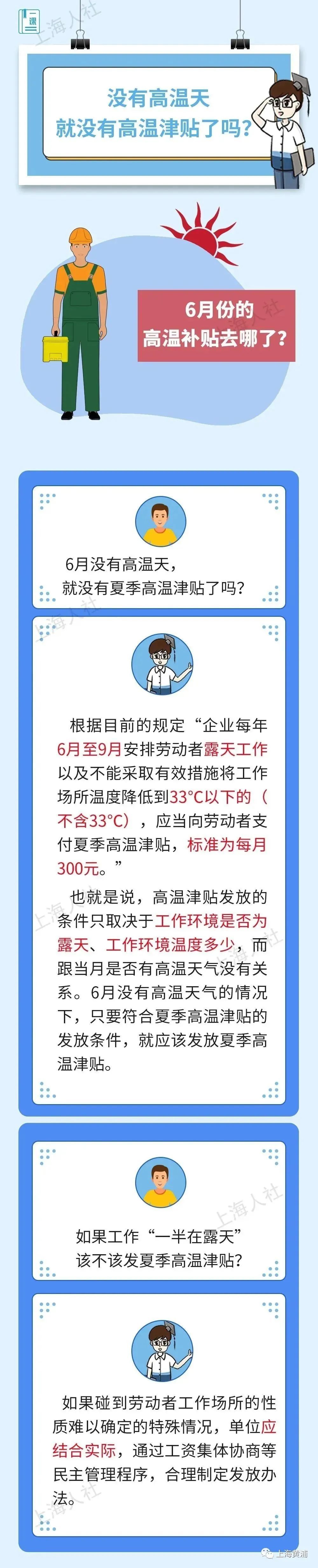 一张图总结夏季高温津贴标准!