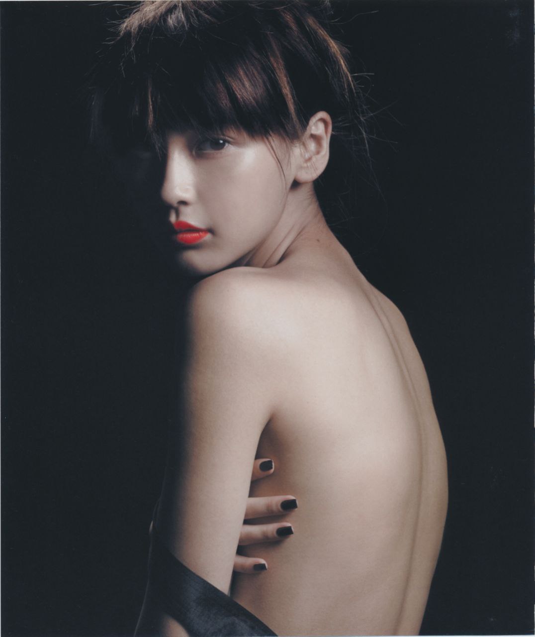 angelababy-三角内裤-光滑裸背-早期写真图片分享