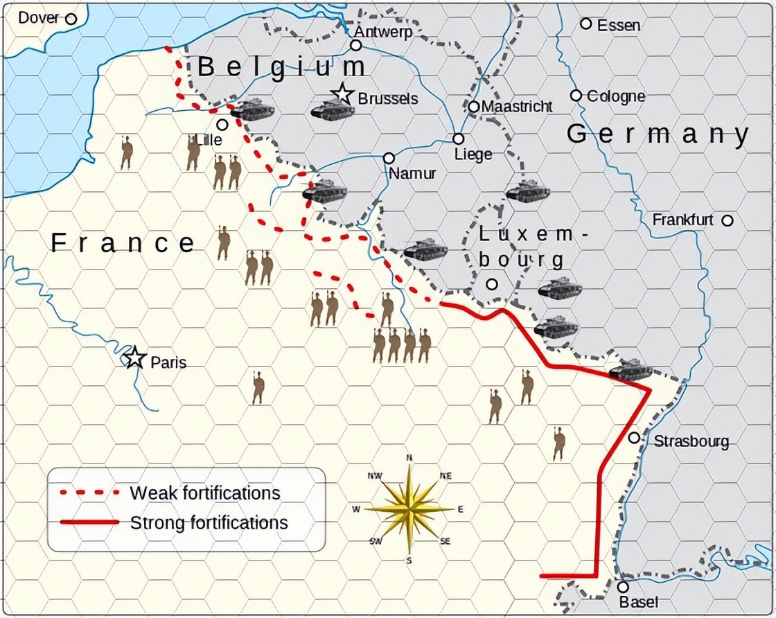 法国马奇诺防线地图图片