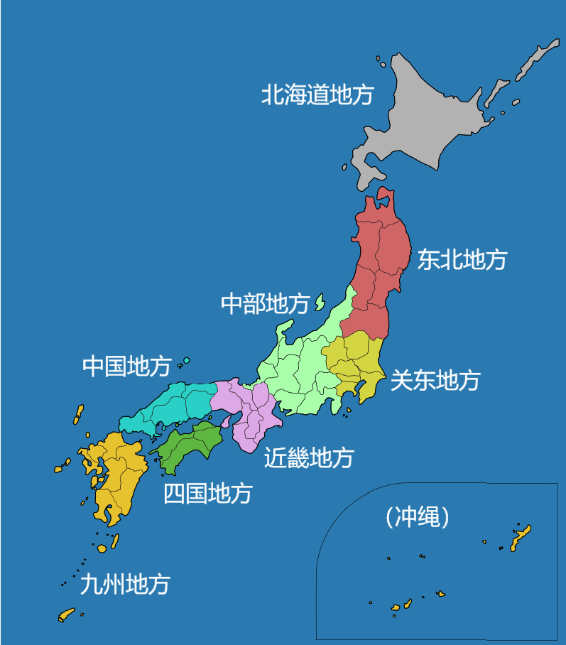 日本领土范围图片