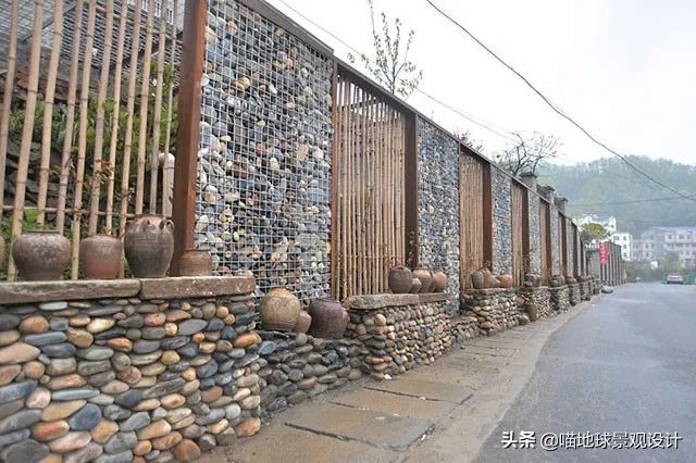 美丽乡村创意景墙围墙设计,土的很有味道