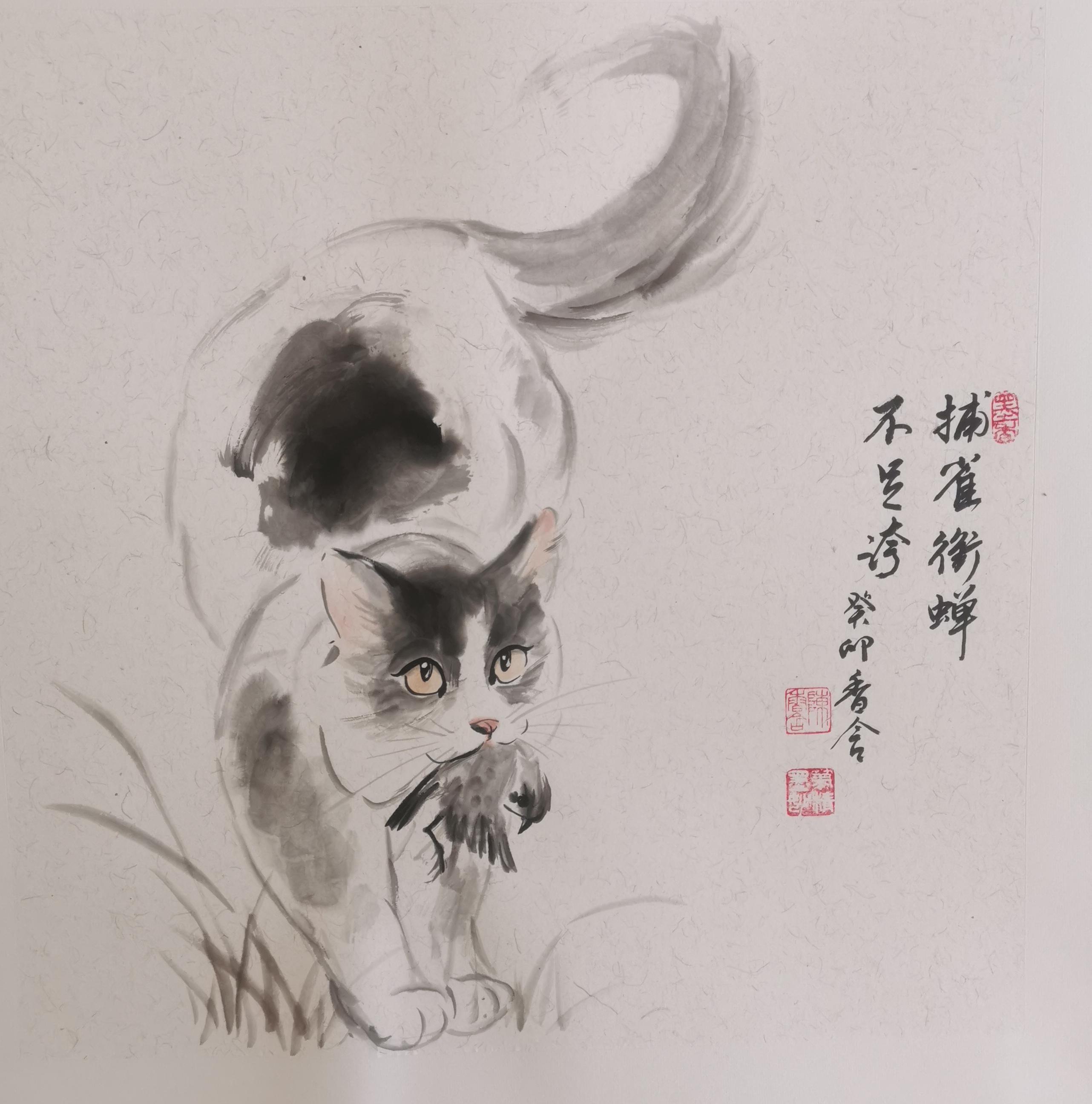 大师国画大写意猫图片