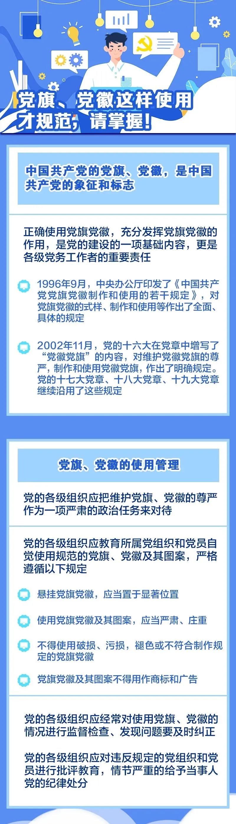 【党务知识】党旗,党徽这样使用才规范,请掌握!