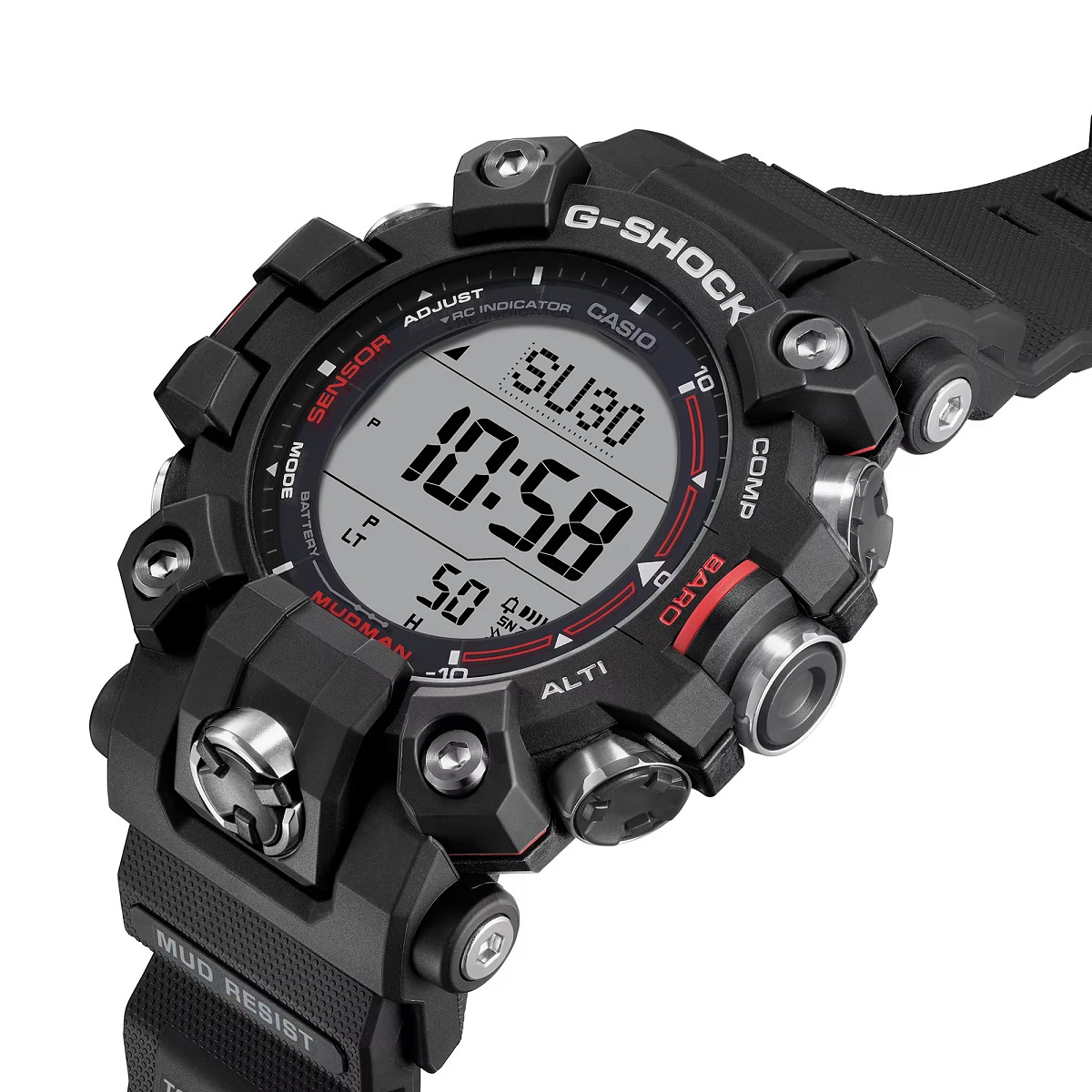 g-shock mudman gw-9500 双层液晶显示屏防震手表推出