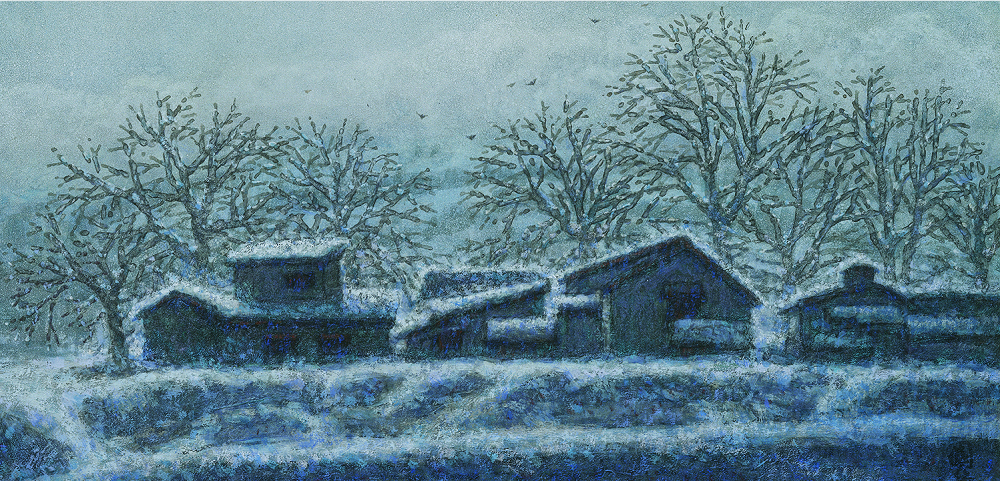 艺术评论朦胧灵动静谧华章林国强的岩彩绘画探索