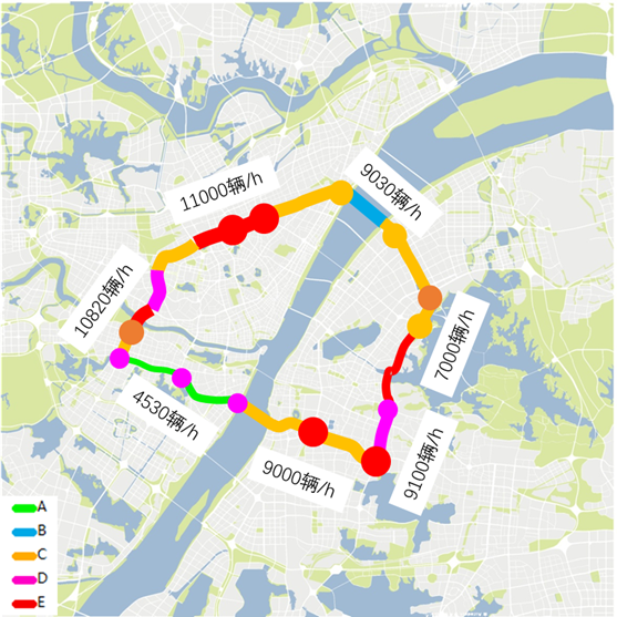 武漢市二環線交通擁堵分析