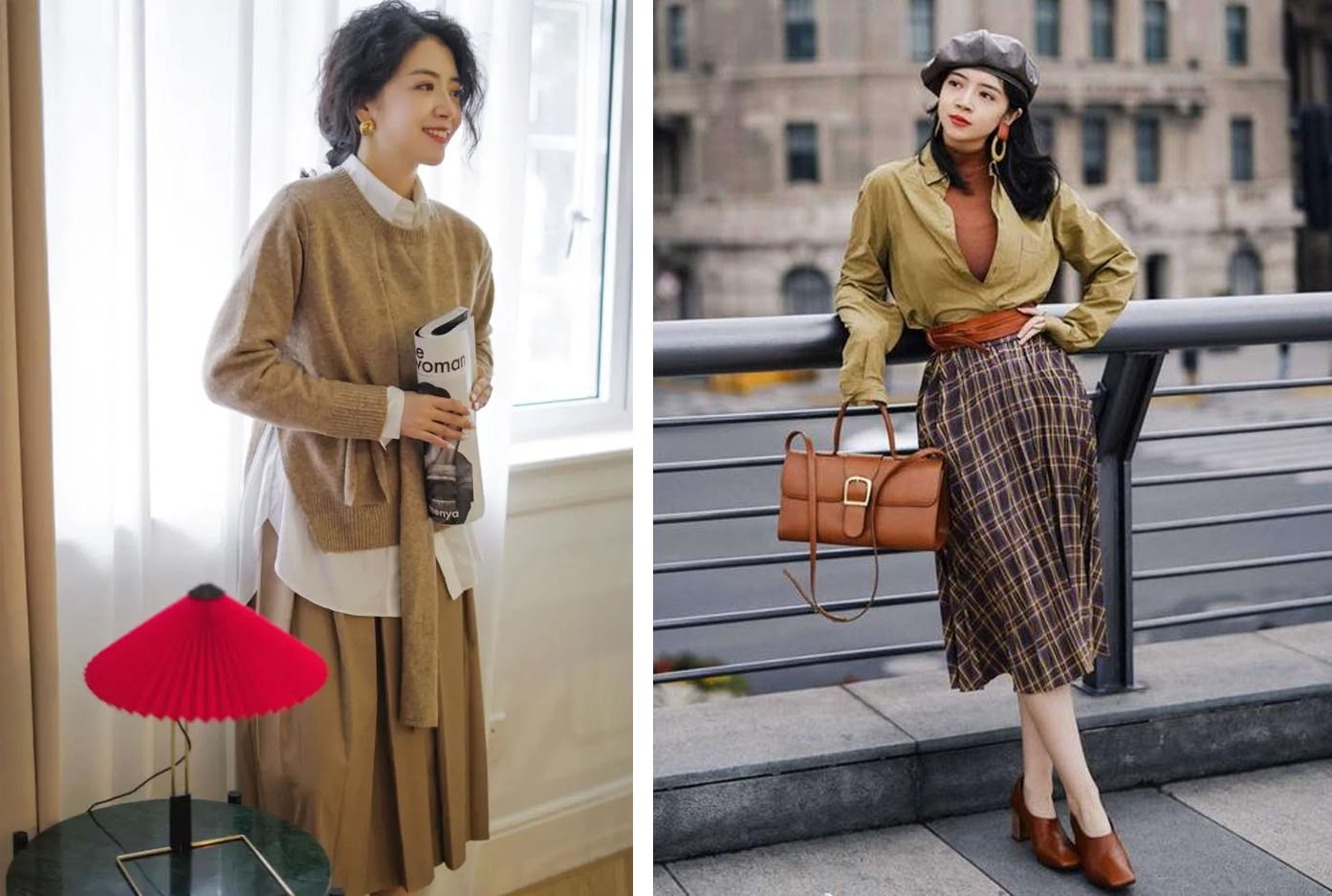 看了三木博主的春季穿搭,才发现:毛衣原来这样穿美得优雅又高级
