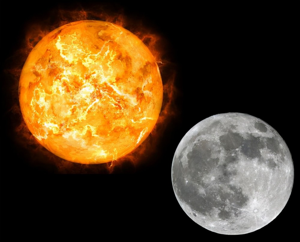 合盘太阳拱月亮图片