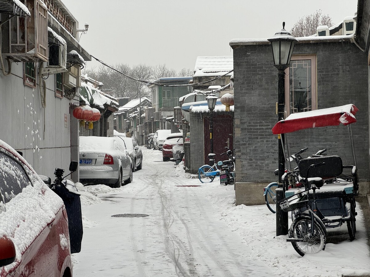 什刹海雪景图片图片