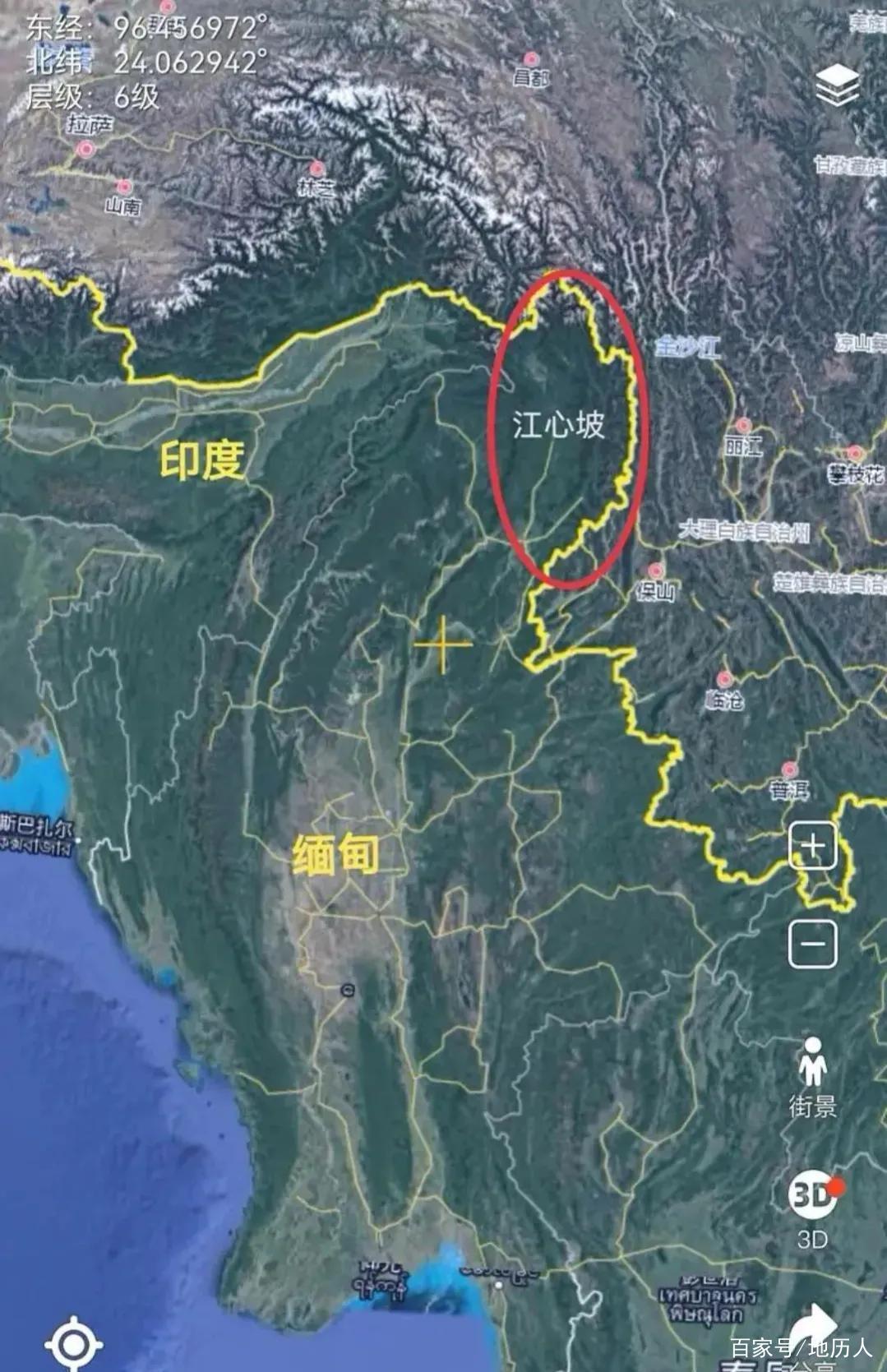 历史故土江心坡地区