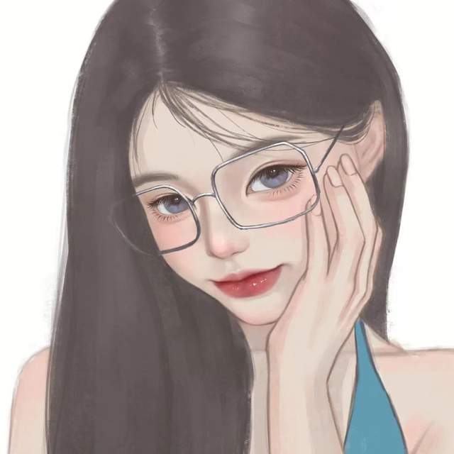超高颜值的手绘女生头像,一眼就心动