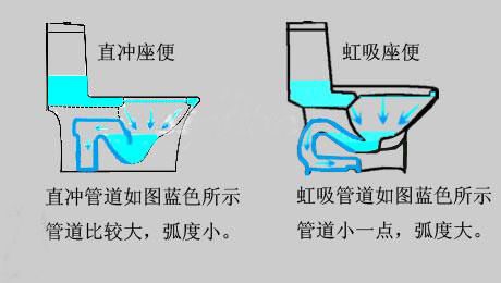 马桶前排水和后排水图图片