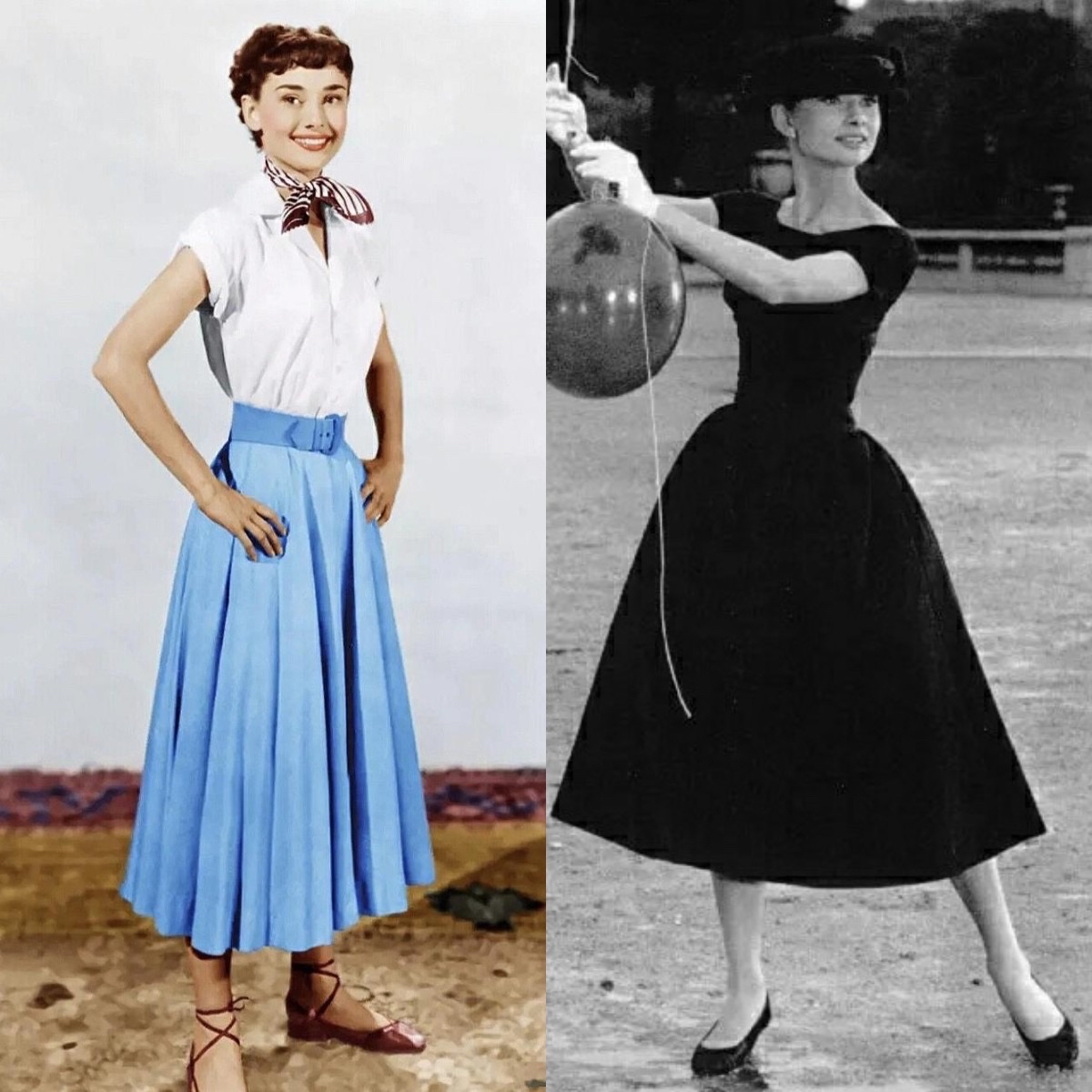 最近突然火了一条裙子,叫"赫本裙",既显瘦又优雅,谁穿谁美