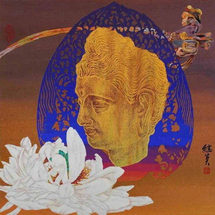 「津门网」郭继英:重彩画的随类赋彩