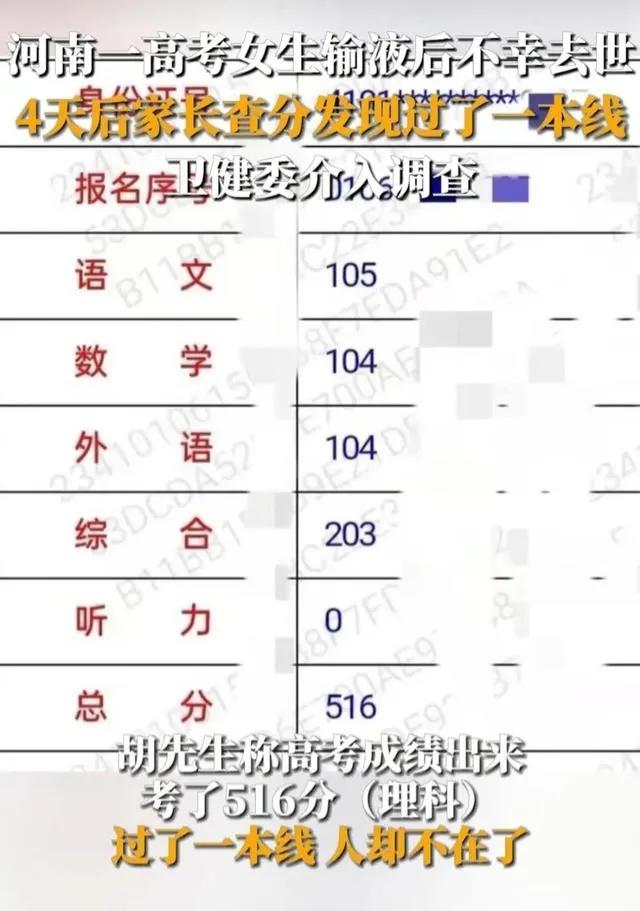 悲剧!郑州高三女生输液身亡,家长带花圈堵医院,更多内幕曝光!