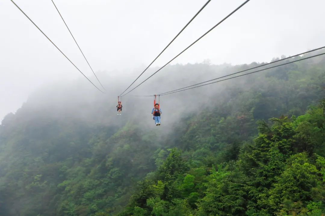 巴山大峡谷索道图片