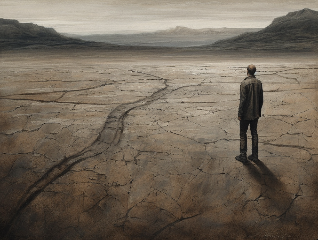 midjourney-从徒弟到师父-结合chatgpt画一种心境-孤独与荒芜