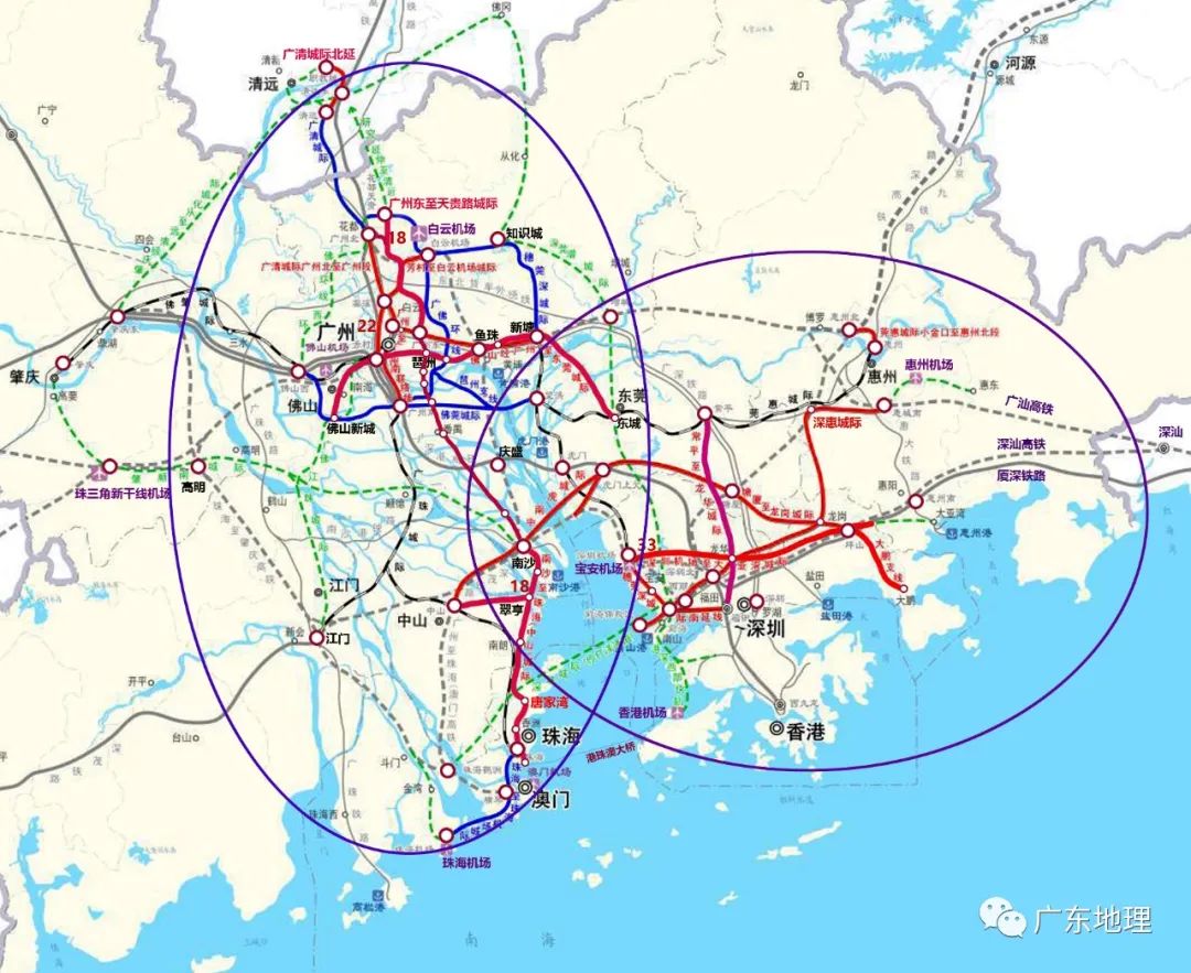 深莞中轴城际,28号线,广佛江珠城际贯通运营有了标准