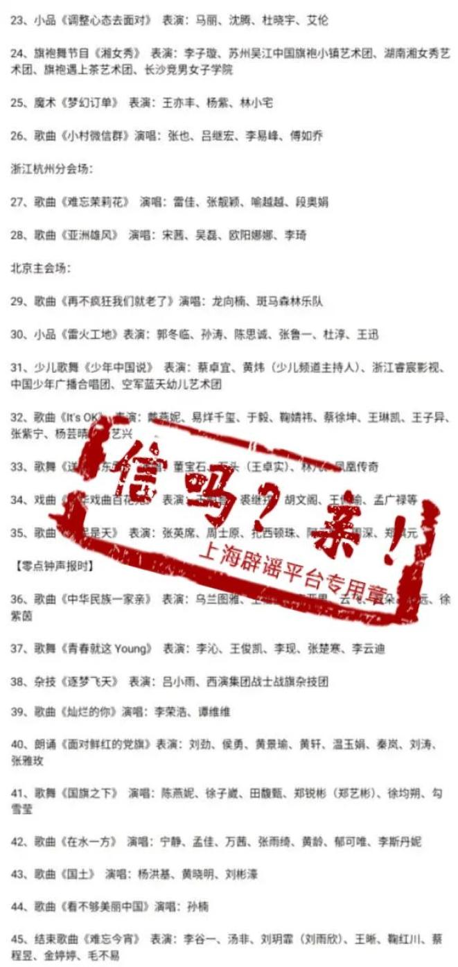 央视春晚节目单 2021图片