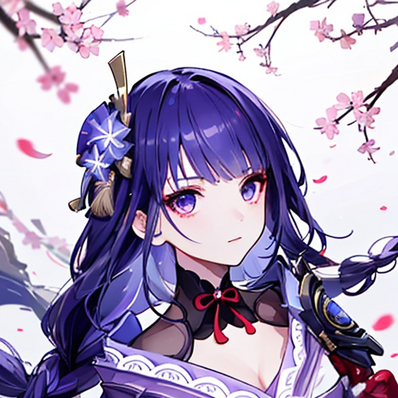 [鼓掌]ai绘画生成原神雷电将军头像,这感觉很棒[鼓掌]  [赞同]使用