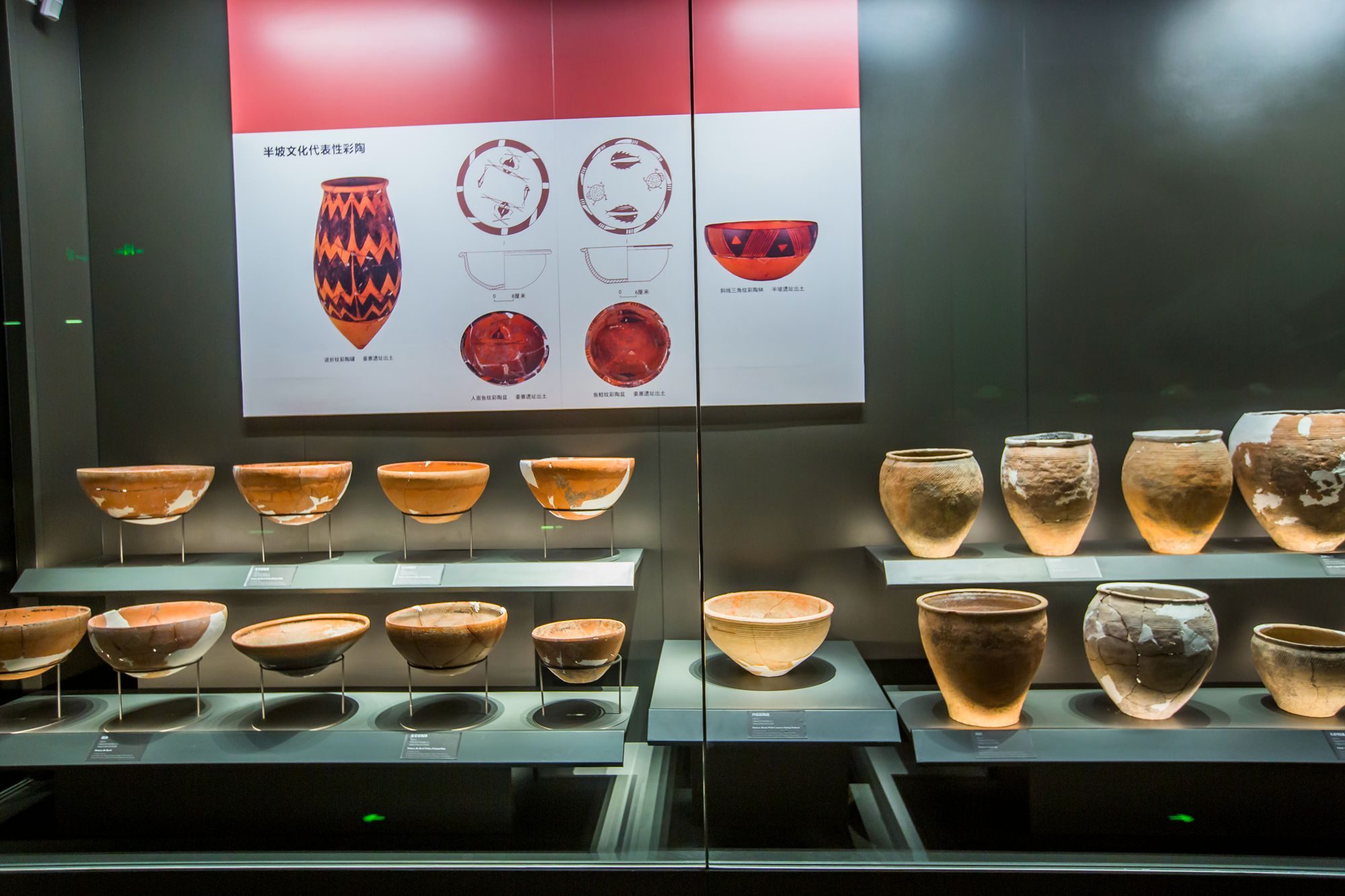 三门峡庙底沟博物馆,藏品众多,可以领略彩陶文化的独特魅力