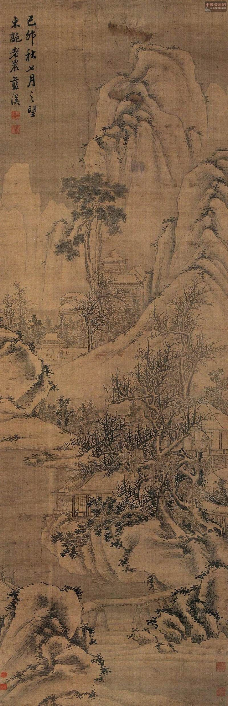 50幅明代名家山水画︱蓝瑛作品