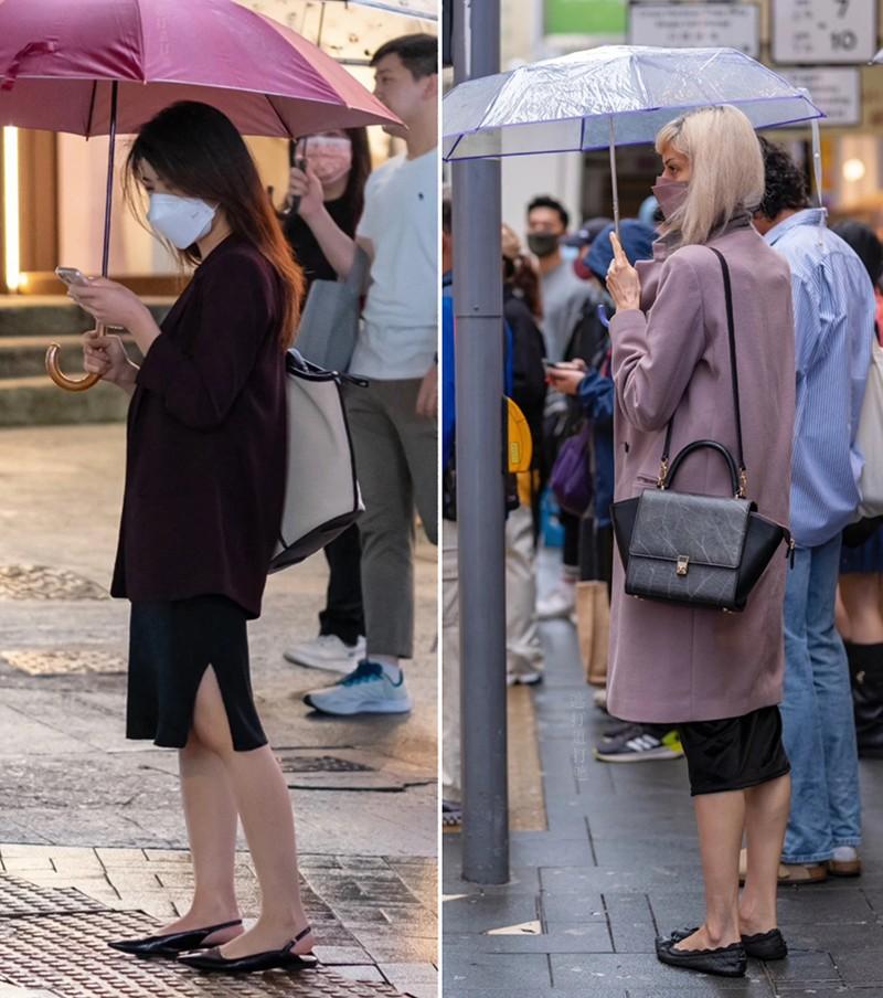 香港街头美女 街拍图片