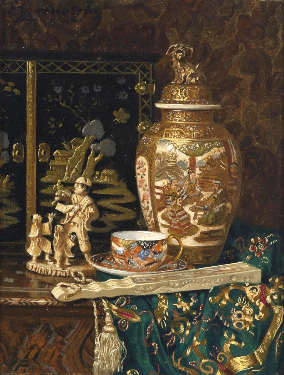 艺术家ernst czernotzky静物油画作品︱艺术名画