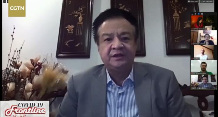 龙华医院方邦江教授做客cgtn"全球疫情会诊室",分享新冠肺炎治疗的