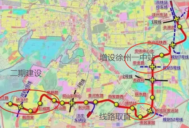 徐州在建的地铁6号线,长约30公里,1期工程预计2025年完工