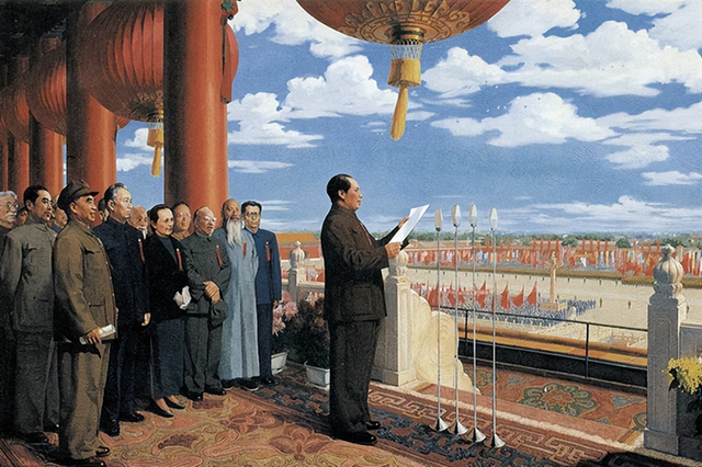 1949年中国成立绘画图片