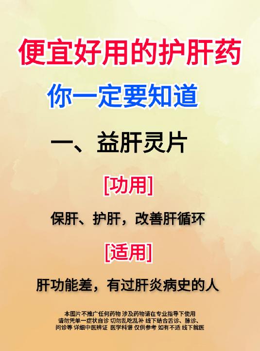 便宜好用的护肝药,你一定要知道!舒肝,护肝,保肝!
